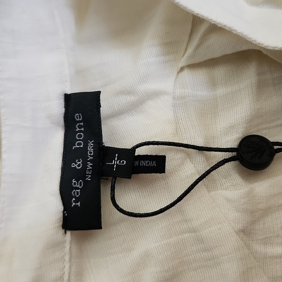 NWT Rag & Bone Cream Mini Dress-Size L - Picture 7 of 9